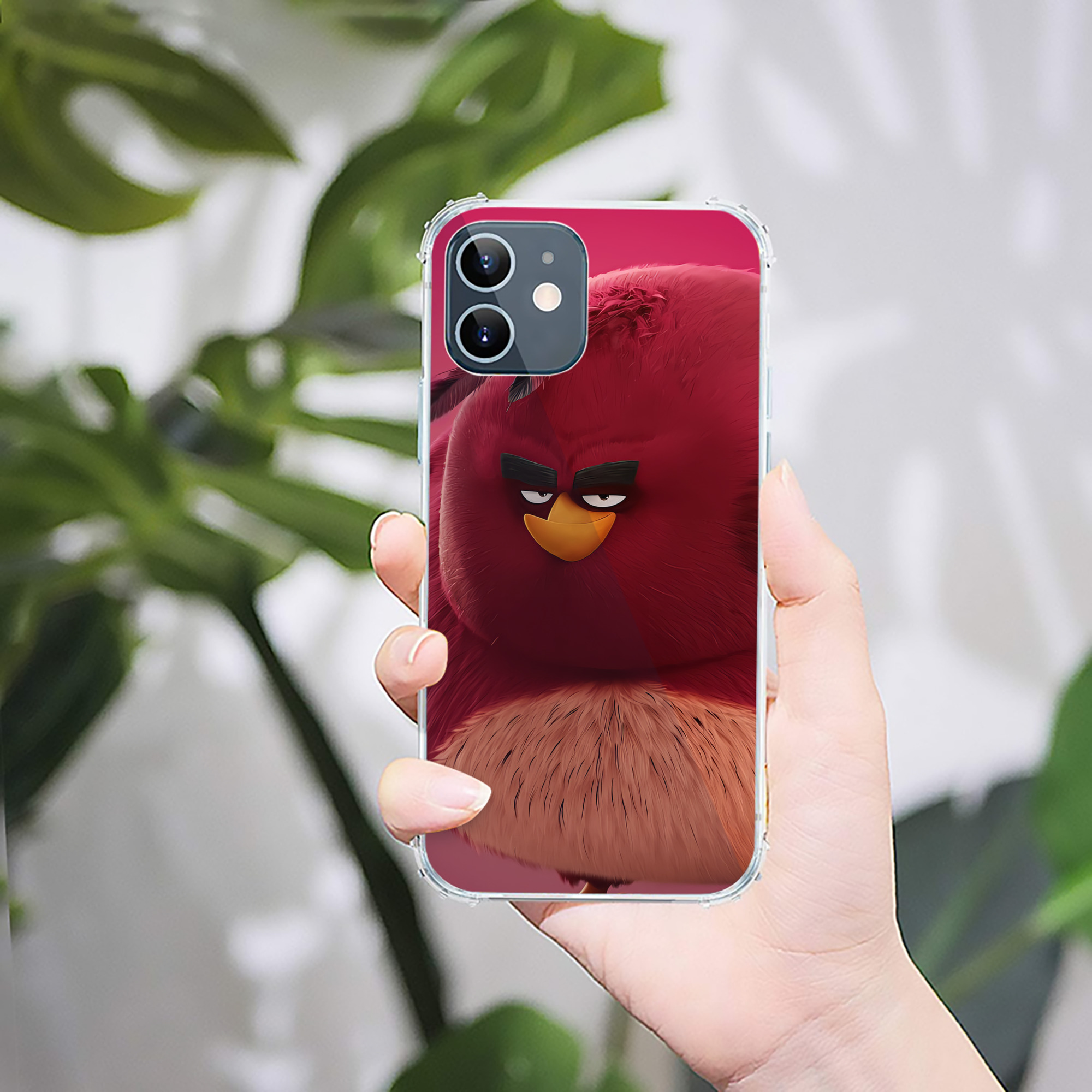 （画像用） Angry Birds アングリーバード 【iPhone 12シリーズ対応】透明スマホケース（クリアソフトケース）